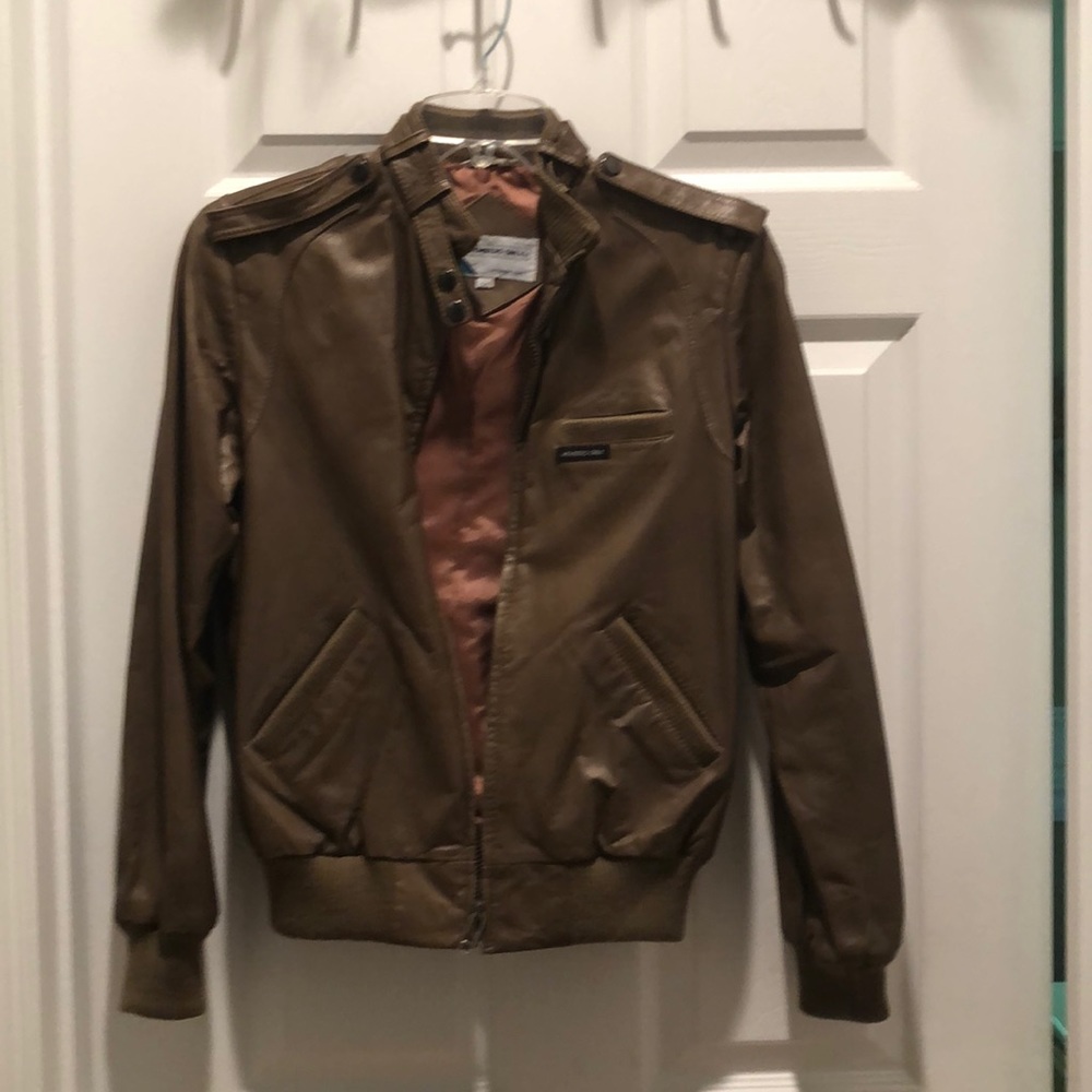 Members only vintage leather jacket